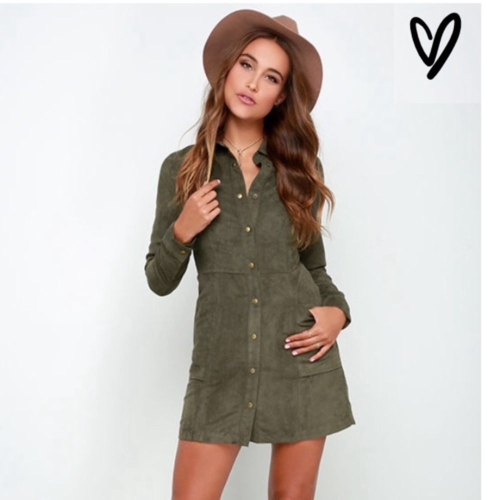 Lulu’s Faux Suede Dress 💕